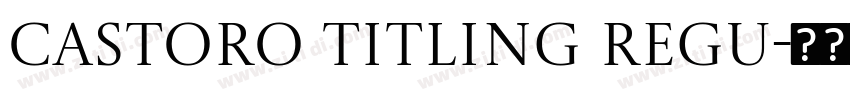 Castoro Titling Regu字体转换